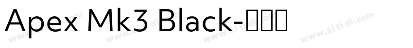 Apex Mk3 Black字体转换